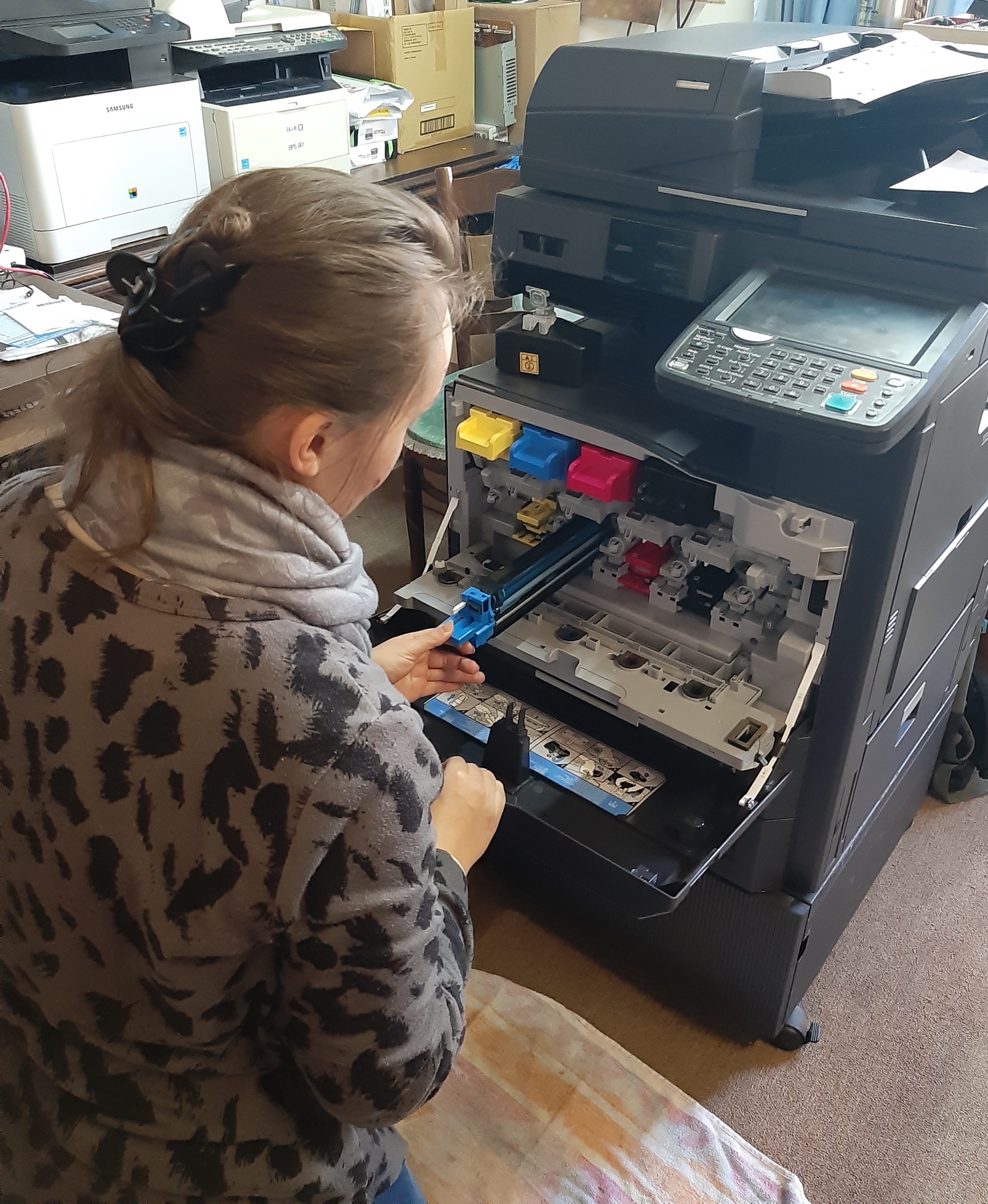 Technician at work